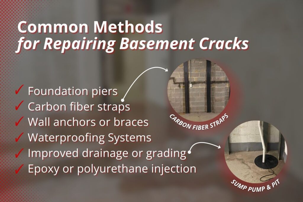 common methods of basement crack repair