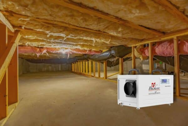 crawl space whole home dehumidifier
