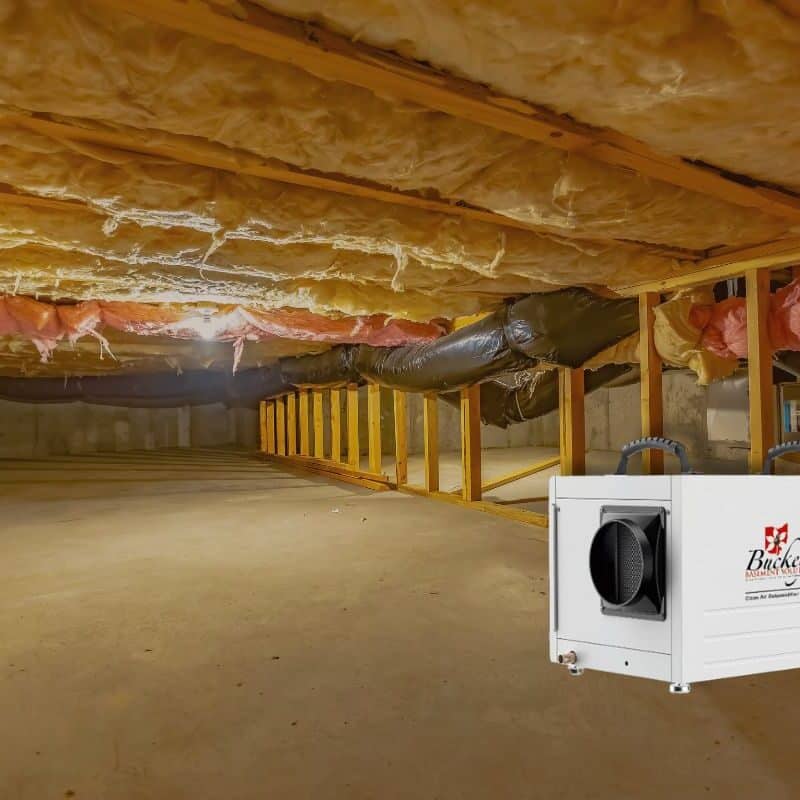 crawl space whole home dehumidifier