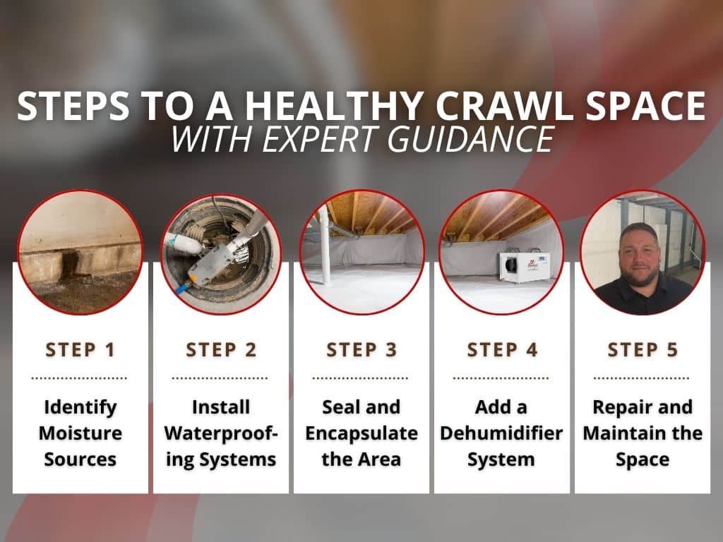 how to fix and prevent musty crawl space smells