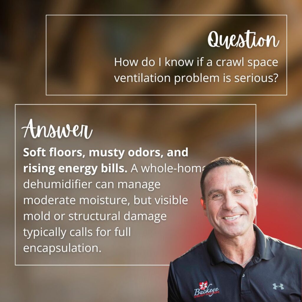 crawl space ventilation issue q and a
