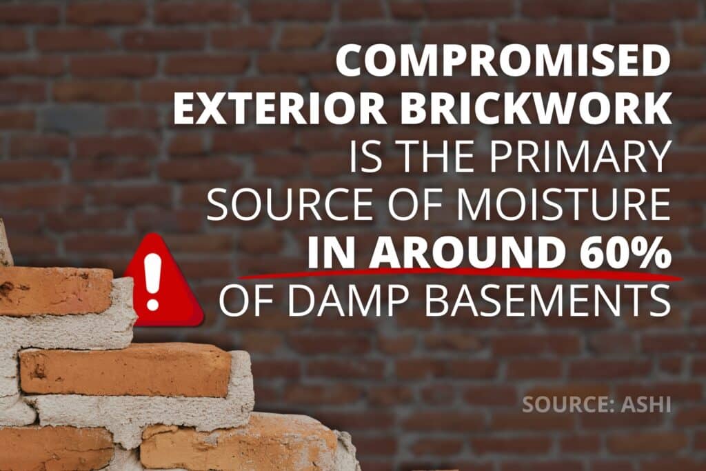 fixing brickwork keeps your basement dryer